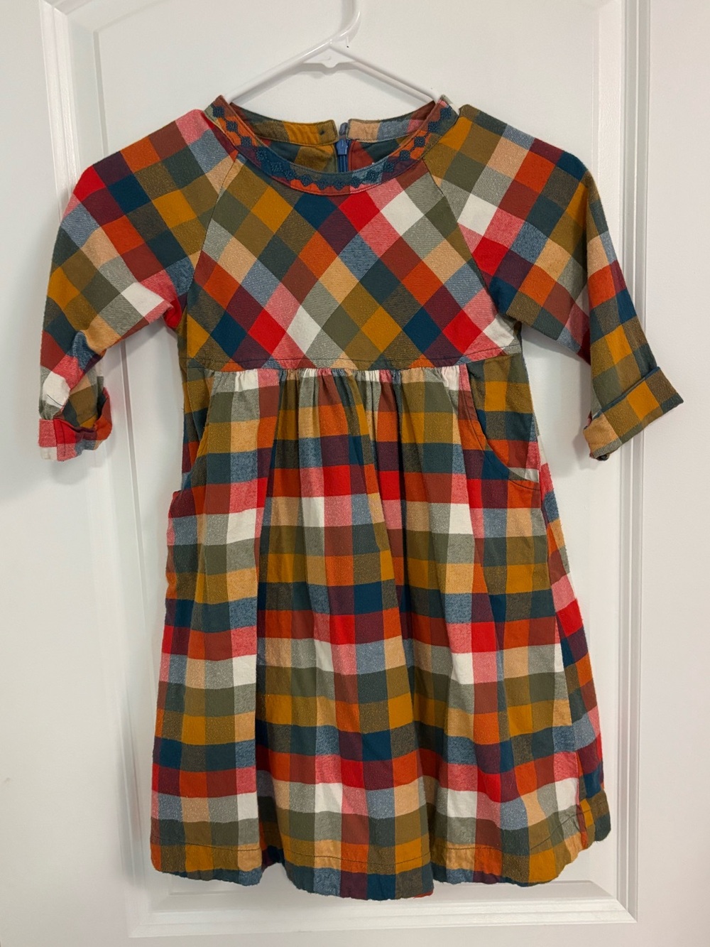 Pink Chicken Fall Flannel Dress